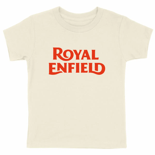 T-shirt épais Enfant logo Royal Enfield • Vêtement coton bio • Culture Moto