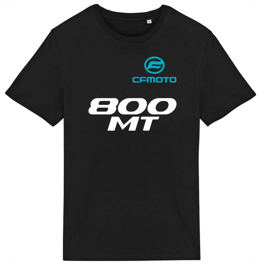 T-shirt unisexe CFMoto 800 MT face et dos • Vêtement coton bio • Culture Moto