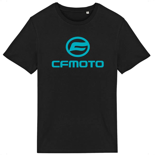 T-shirt unisexe CFMoto face et dos • Vêtement coton bio • Culture Moto