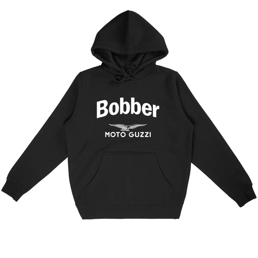 Sweat-shirt noir à capuche Moto Guzzi Bobber