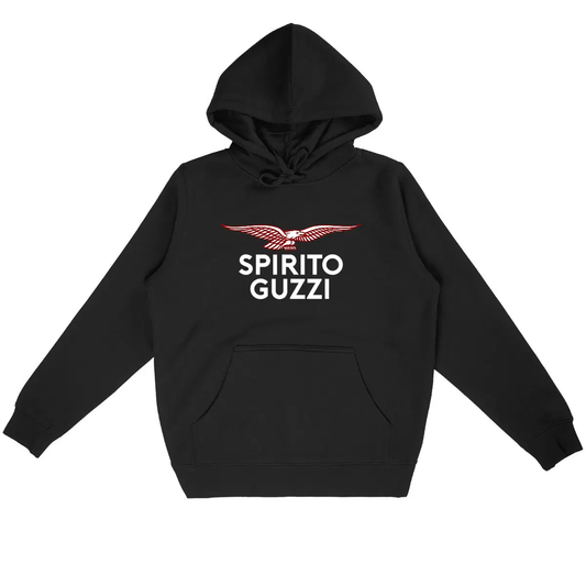 Sweat-shirt à capuche Moto Guzzi Spirito Guzzi • Vêtement coton bio • Culture Moto
