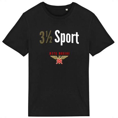 T-shirt noir manches courtes Moto Morini 3 1/2 Sport