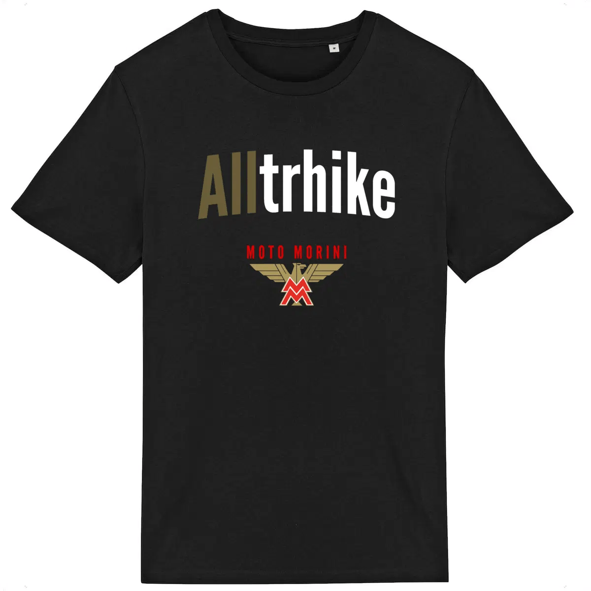 T-shirt noir manches courtes Moto Morini Alltrhike