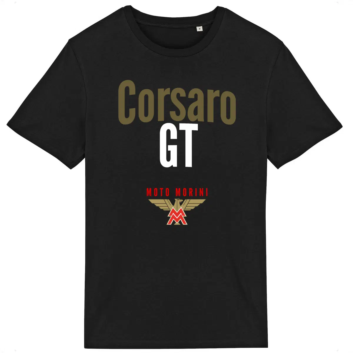 T-shirt noir manches courtes Moto Morini Corsaro GT