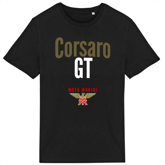 T-shirt noir manches courtes Moto Morini Corsaro GT