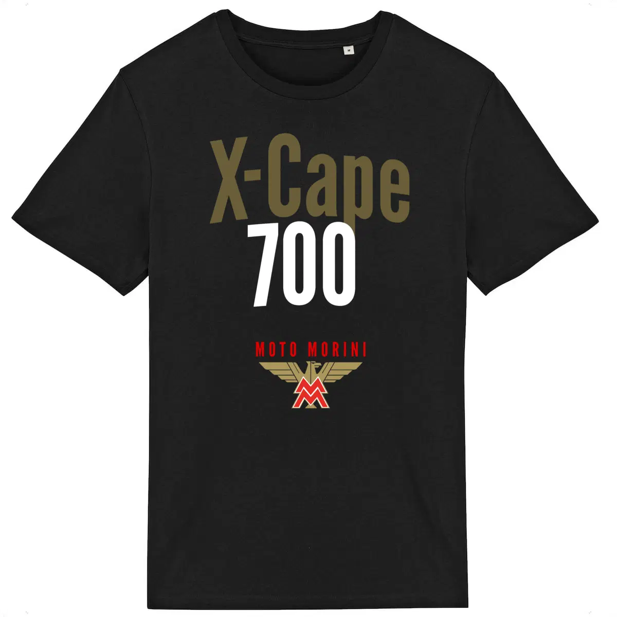 T-shirt noir manches courtes Moto Morini X-Cape 700