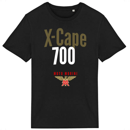T-shirt noir manches courtes Moto Morini X-Cape 700