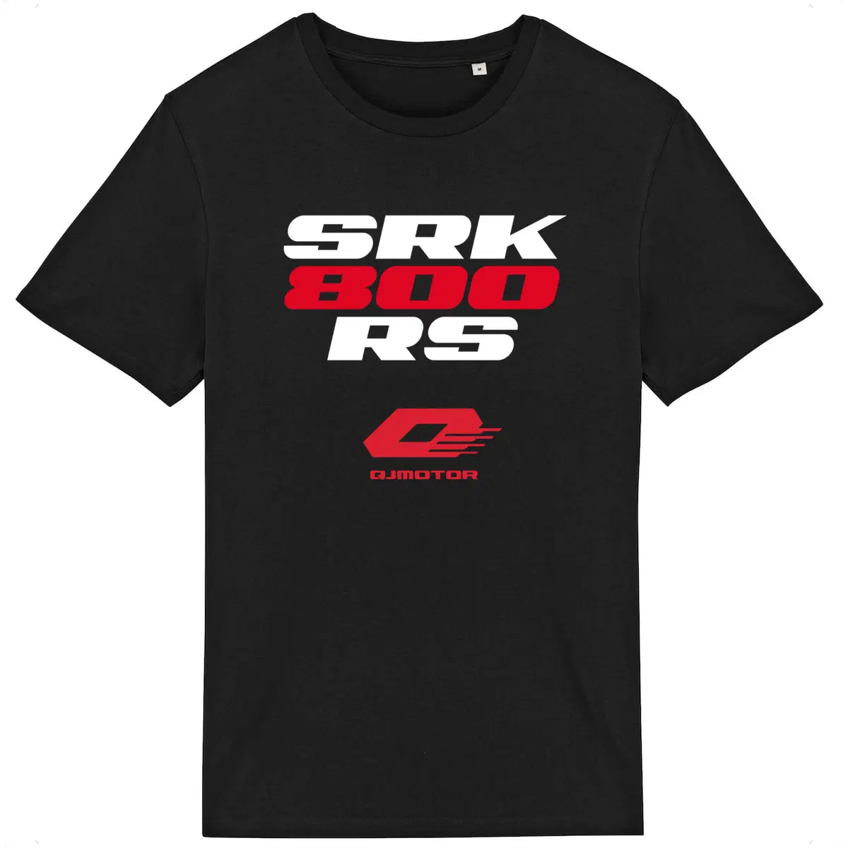 T-shirt noir manches courtes QJ Motor SRK 800 RS