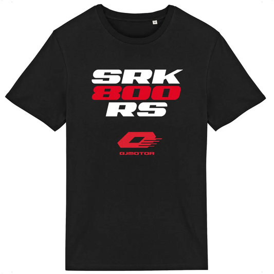 T-shirt noir manches courtes QJ Motor SRK 800 RS