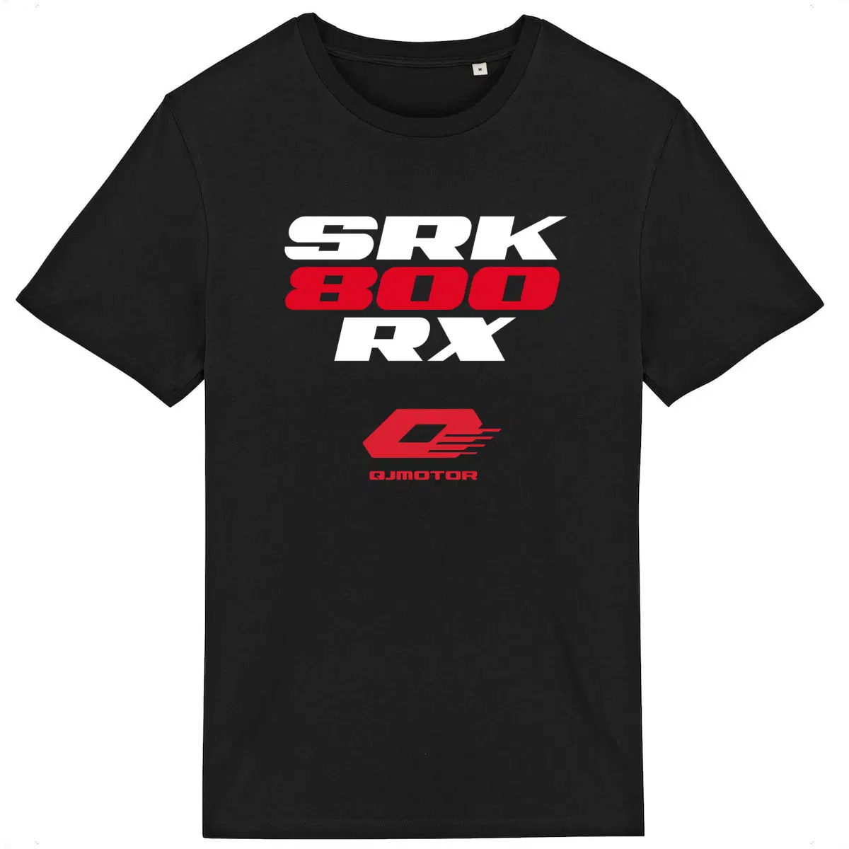 T-shirt noir manches courtes QJ Motor SRK 800 RX