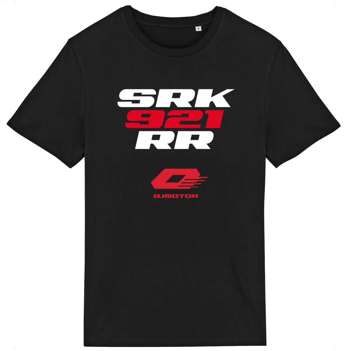 T-shirt noir manches courtes QJ Motor SRK 921 RR