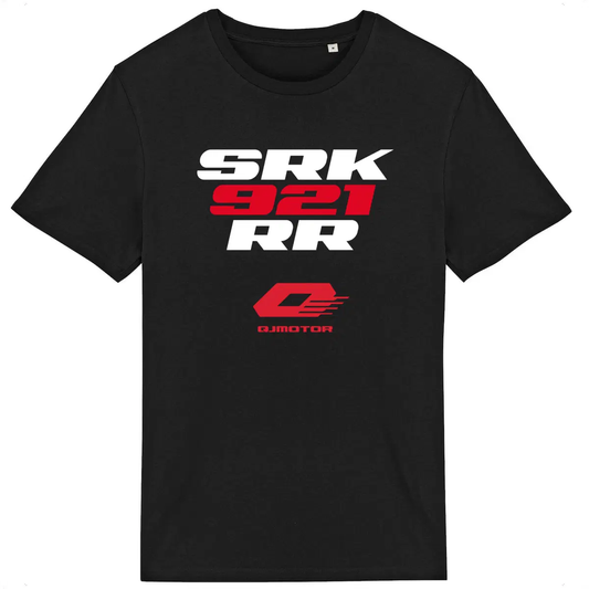 T-shirt noir manches courtes QJ Motor SRK 921 RR