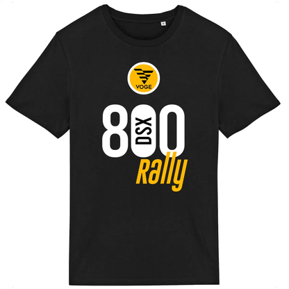 T-shirt unisexe Voge DS800X Rally face et dos • Vêtement coton bio • Culture Moto