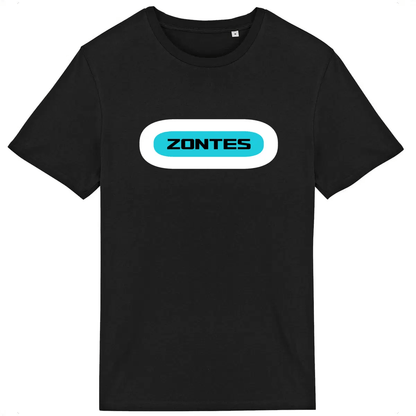 T-shirt unisexe Zontes face et dos • Vêtement coton bio • Culture Moto