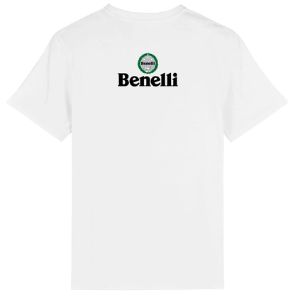 T-shirt unisexe Benelli face et dos • Vêtement coton bio • Culture Moto