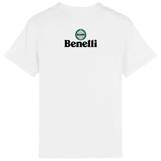 T-shirt unisexe Benelli face et dos • Vêtement coton bio • Culture Moto