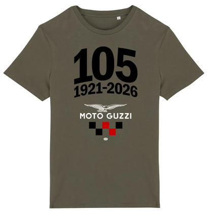 T-shirt manches courtes Moto Guzzi 105 Years 1921-2026