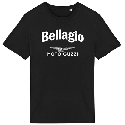T-shirt noir manches courtes Moto Guzzi Bellagio