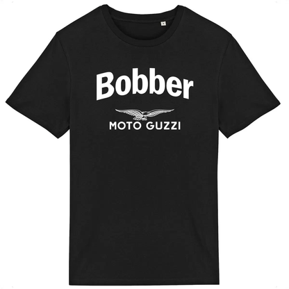 T-shirt noir manches courtes Moto Guzzi Bobber