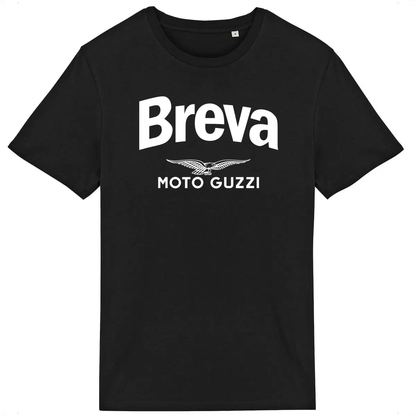 T-shirt noir manches courtes Moto Guzzi Breva