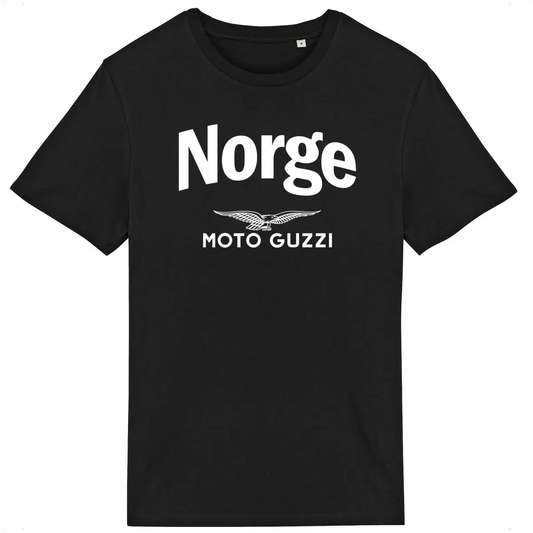 T-shirt noir manches courtes Moto Guzzi Norge