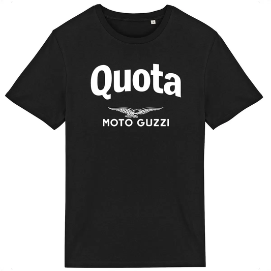 T-shirt noir manches courtes Moto Guzzi Quota