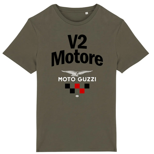 T-shirt manches courtes Moto Guzzi V2 Motore