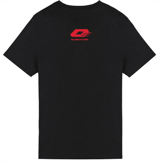 T-shirt unisexe QJ Motor face et dos • Vêtement coton bio • Culture Moto
