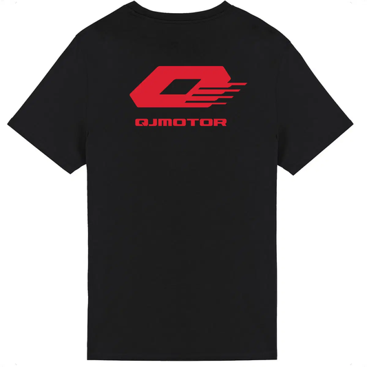 T-shirt noir manches courtes QJ Motor 