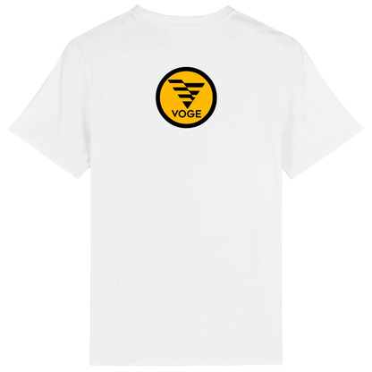 T-shirt unisexe Voge DS800X Rally face et dos • Vêtement coton bio • Culture Moto