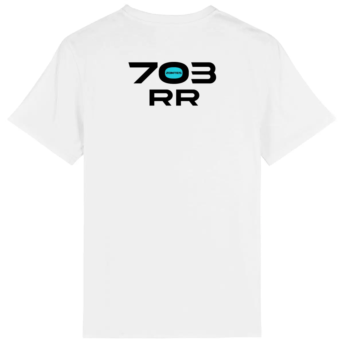 T-shirt unisexe Zontes 703 RR face et dos • Vêtement coton bio • Culture Moto