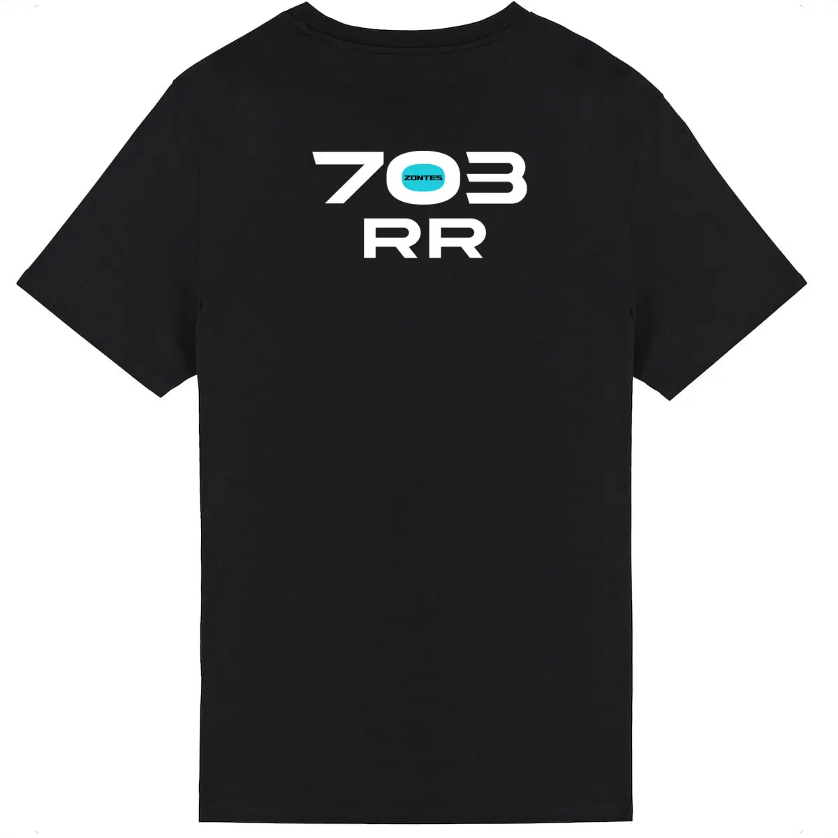 T-shirt unisexe Zontes 703 RR face et dos • Vêtement coton bio • Culture Moto