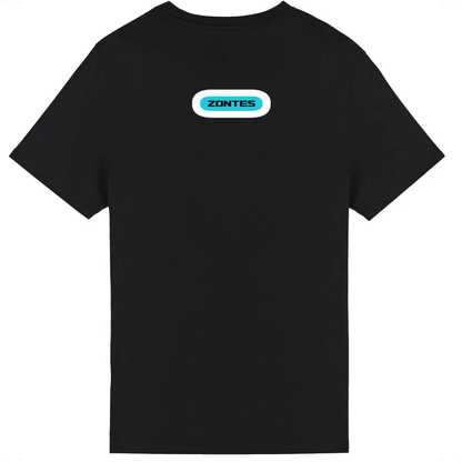 T-shirt unisexe Zontes face et dos • Vêtement coton bio • Culture Moto