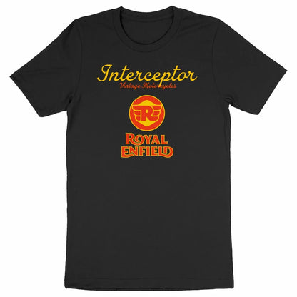 0924RoyalEnfieldInterceptor-T-shirtnoirunisexe - CultureMoto