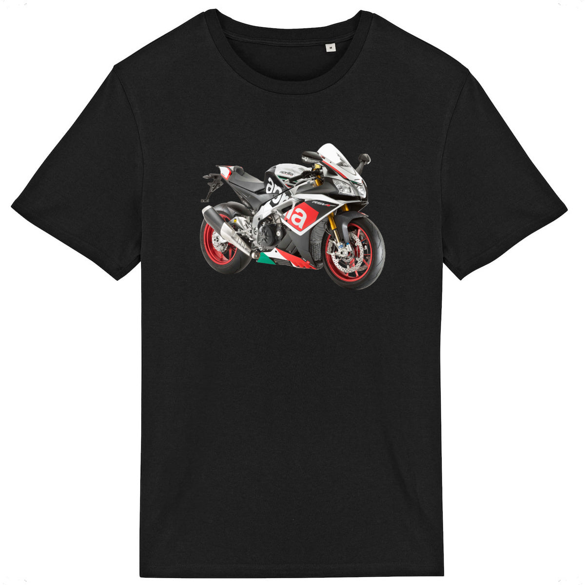 T-shirt noir manches courtes I just need an Aprilia