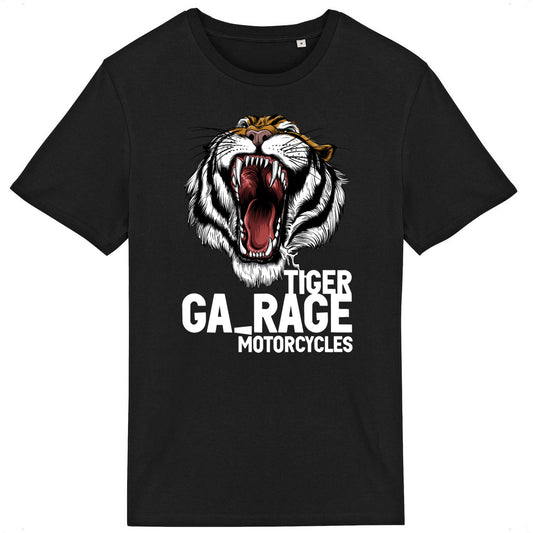 T-shirt noir manches courtes Tiger Garage Motorcycles