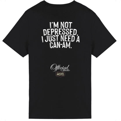 T-shirt noir manches courtes I just need a Can-Am