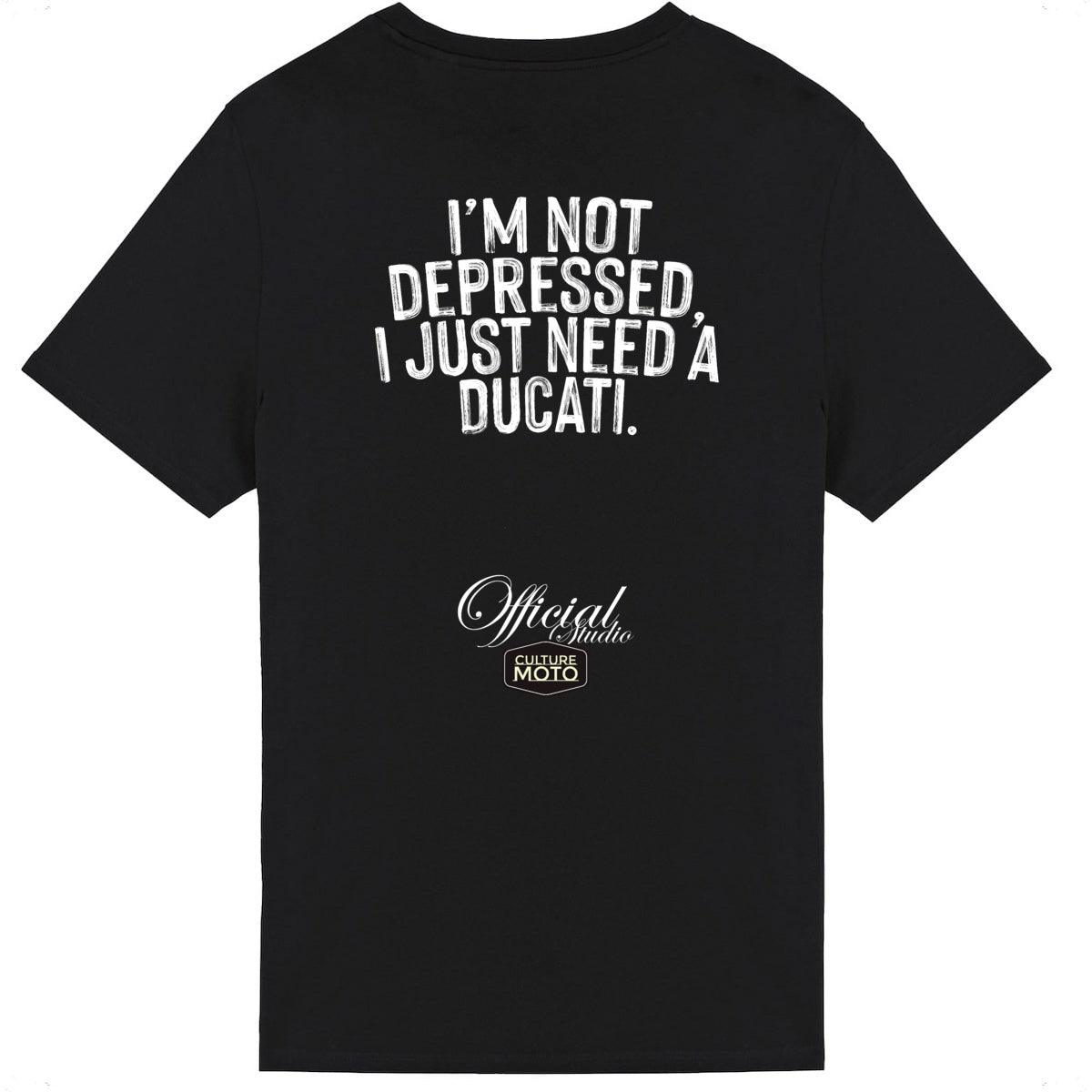 T-shirt noir manches courtes I just need a Ducati