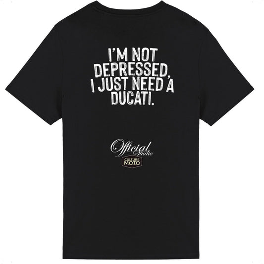 T-shirt noir manches courtes I just need a Ducati