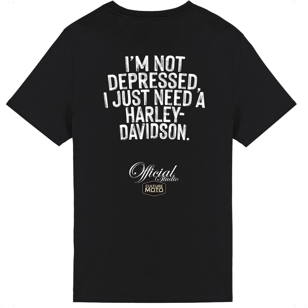 T-shirt noir manches courtes I just need a Harley-Davidson