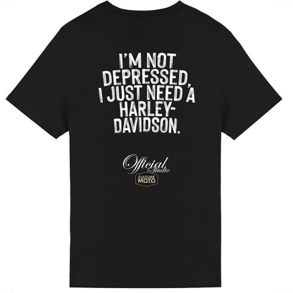 T-shirt noir manches courtes I just need a Harley-Davidson