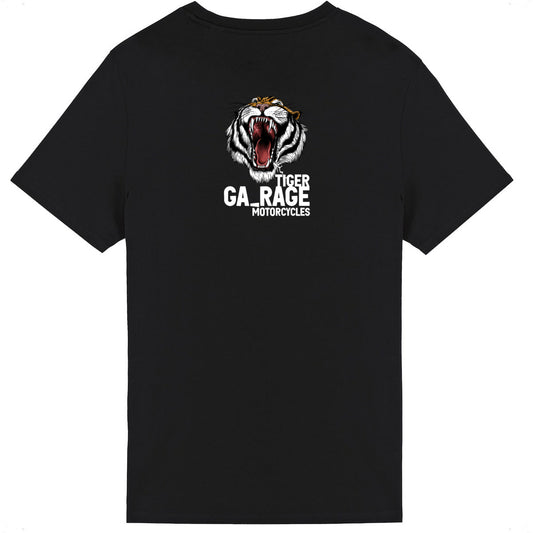 T-shirt noir manches courtes Tiger Garage Motorcycles