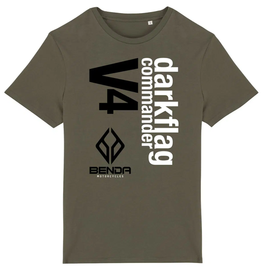 T-shirt kaki manches courtes Benda Darkflag V4 Commander