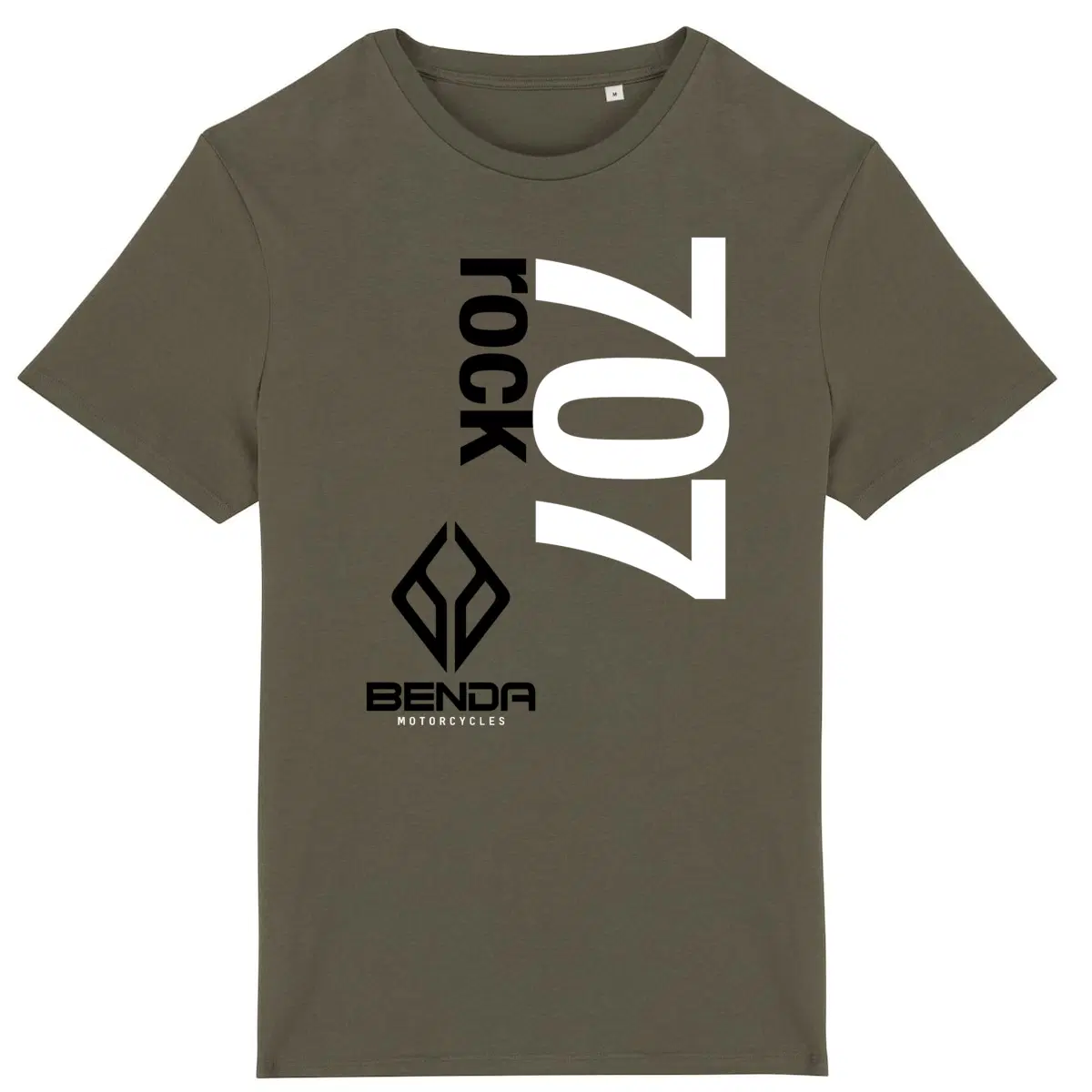 T-shirt kaki manches courtes Benda Rock 707