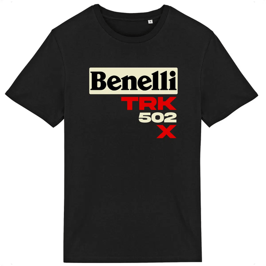 T-shirt noir manches courtes Benelli TRK 502 X