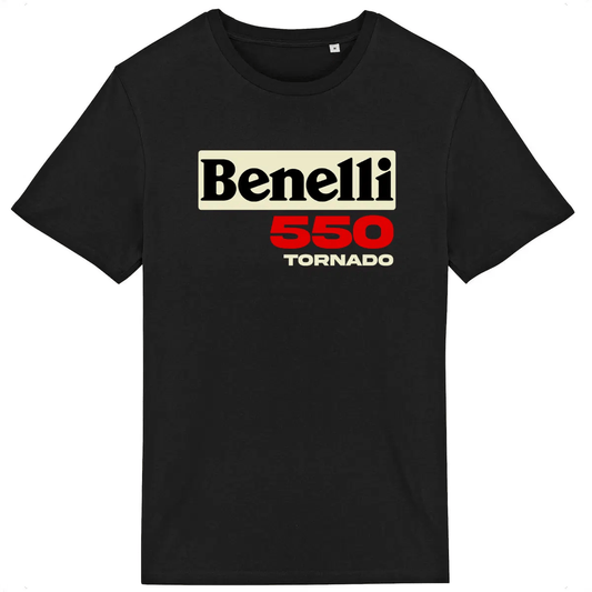 T-shirt noir manches courtes Benelli Tornado 550