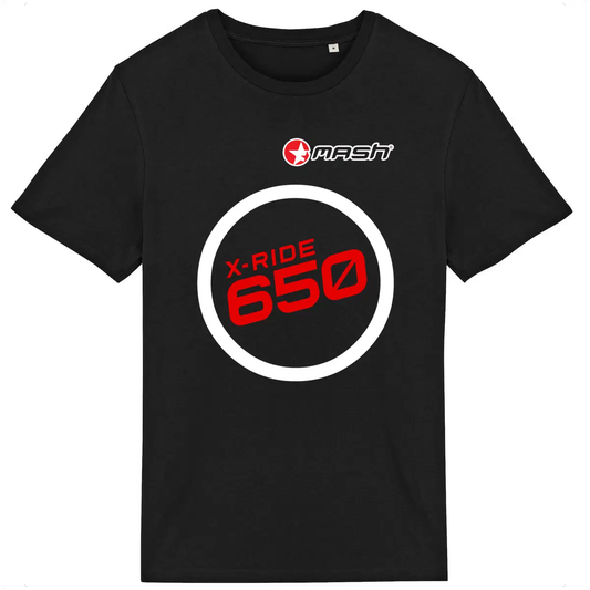 T-shirt noir manches courtes Mash Motorcycles X-Ride 650