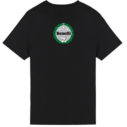 T-shirt noir manches courtes Benelli logo