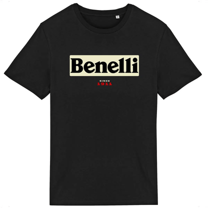 T-shirt noir manches courtes Benelli logo