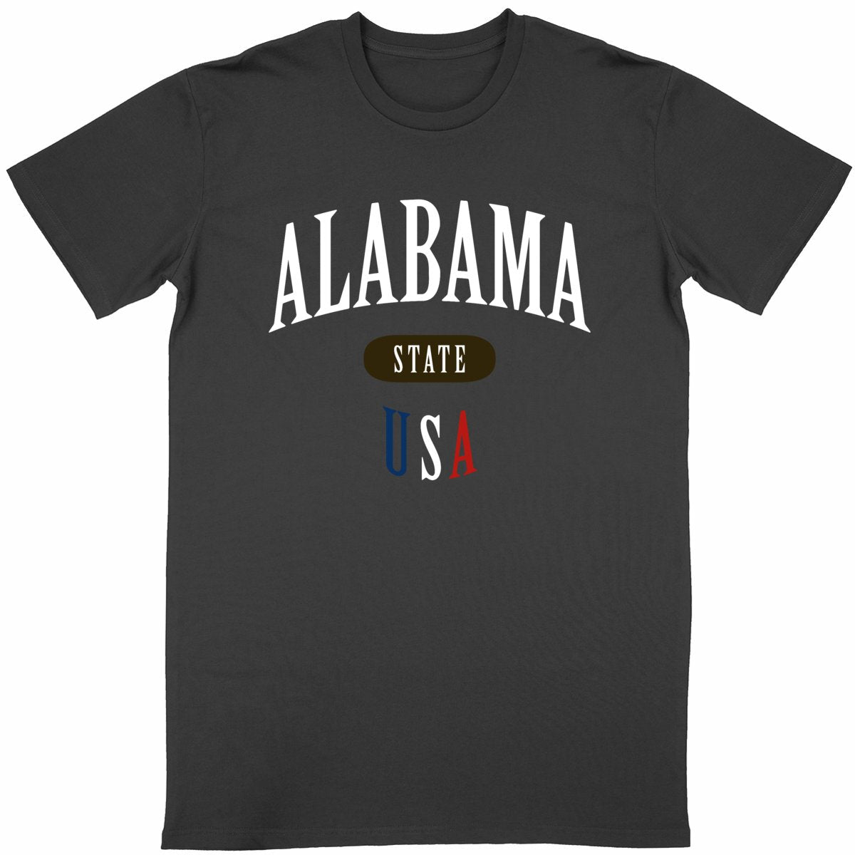 T-shirt noir unisexe manches courtes U.S. 50 States